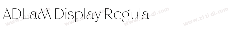 ADLaM Display Regula字体转换